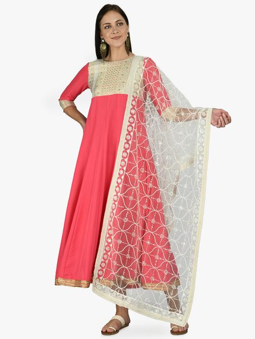 printed kurta dupatta set - 17809578 - Very Small Image - 1