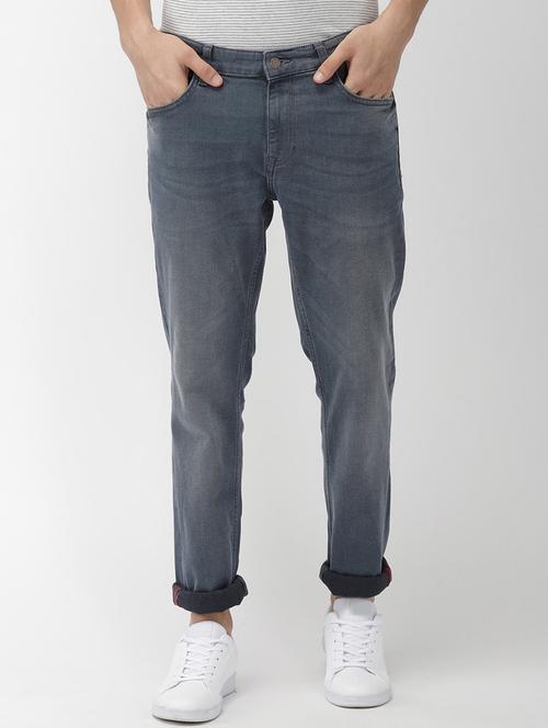 grey light washed denim jeans - 17809747 - Very Small Image - 1