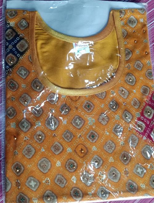 red rayon kurti - 17810292 - Very Small Image - 1
