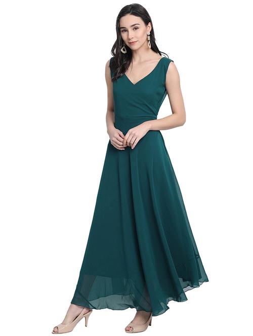 solid wrap dress - 17810417 - Very Small Image - 1