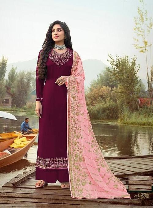 style: - pakistani shtraight style plazzo - 17810494 - Very Small Image - 1