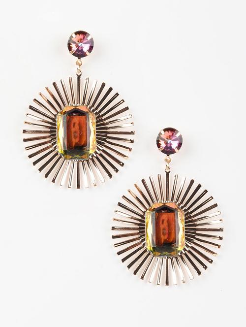 multi colored metal drop earring - 17810742 - Very Small Image - 1