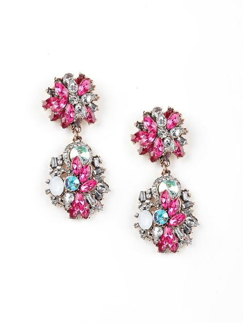 multi colored metal drop earring - 17810750 - Very Small Image - 1