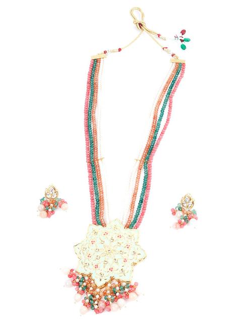 multi colored metal long necklace - 17810758 - Very Small Image - 1
