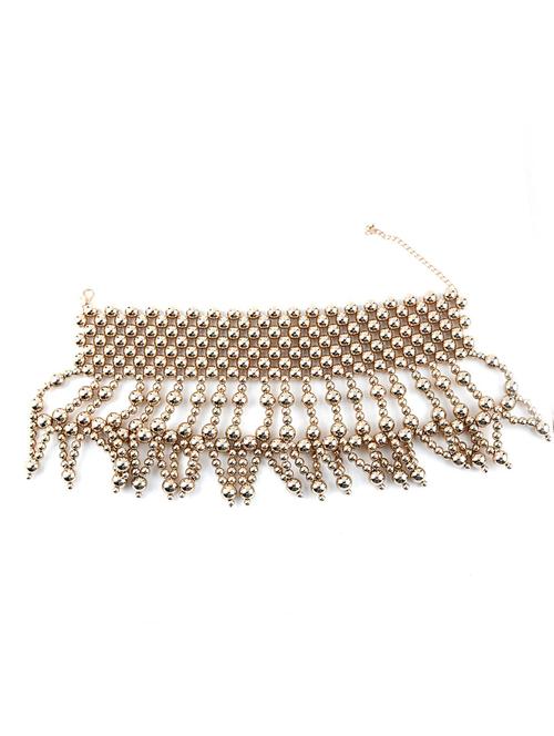 gold brass short necklace - 17810807 - Very Small Image - 1