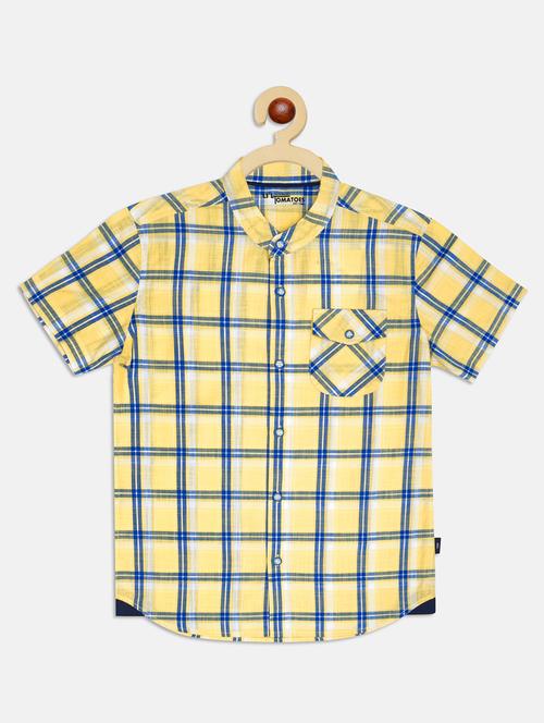 yellow checkered shirt - 17811180 - Very Small Image - 1