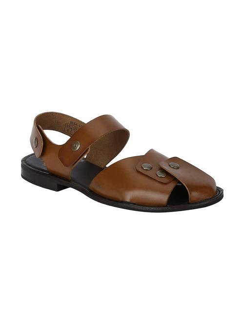 tan leather back strap sandals - 17811252 - Very Small Image - 1