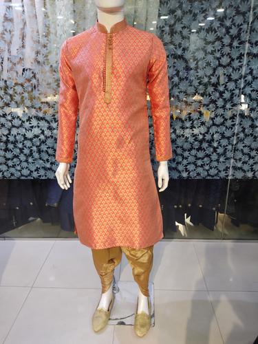 kurta set silk febrik dark pink - 17811297 - Very Small Image - 1