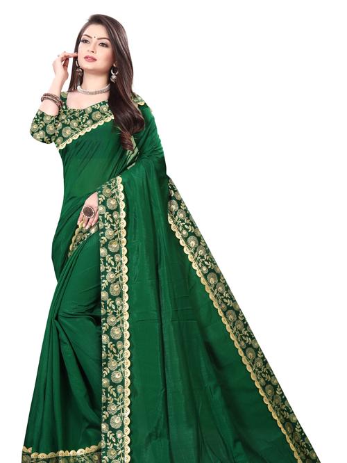 saree fabric : vichitra silk blouse - 17811424 - Very Small Image - 1