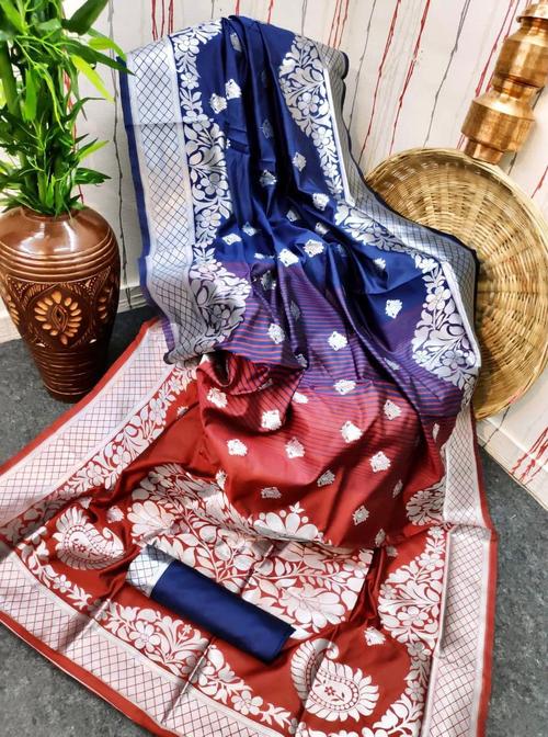 fabric : *lichi silk saree with - 17811787 - Very Small Image - 1