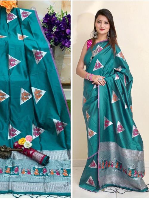 fabric : *lichi silk saree with - 17811820 - Very Small Image - 1