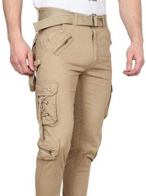 purple cotton casual trousers - 17811836 - Very Small Image - 1