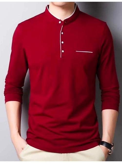 red cotton blend t-shirt - 17812020 - Very Small Image - 1