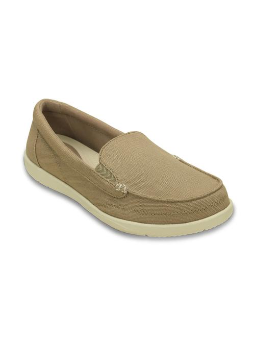 beige fabric slip on loafers - 17812456 - Very Small Image - 1