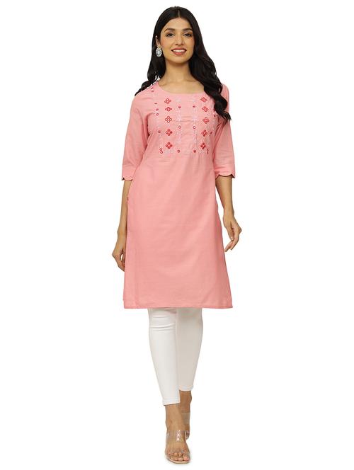 solid straight kurta - 17813433 - Very Small Image - 1