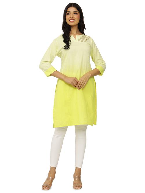 ombre straight kurta - 17813436 - Very Small Image - 1
