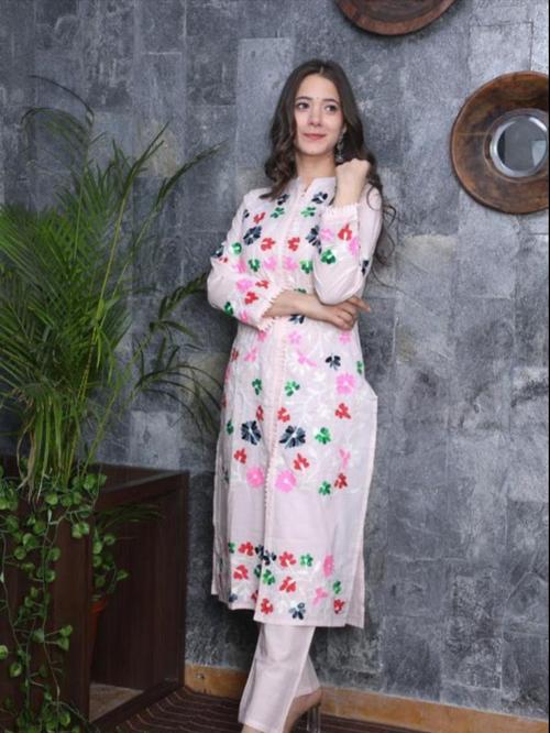 red silk kurta - 17814025 - Very Small Image - 1