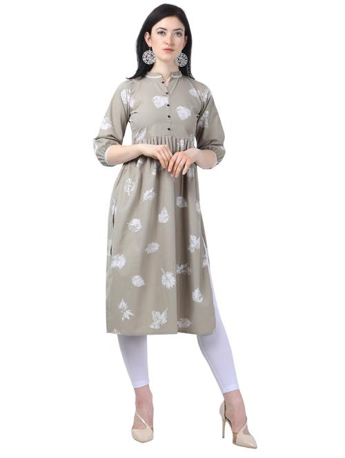 printed flared kurta - 17814096 - Very Small Image - 1