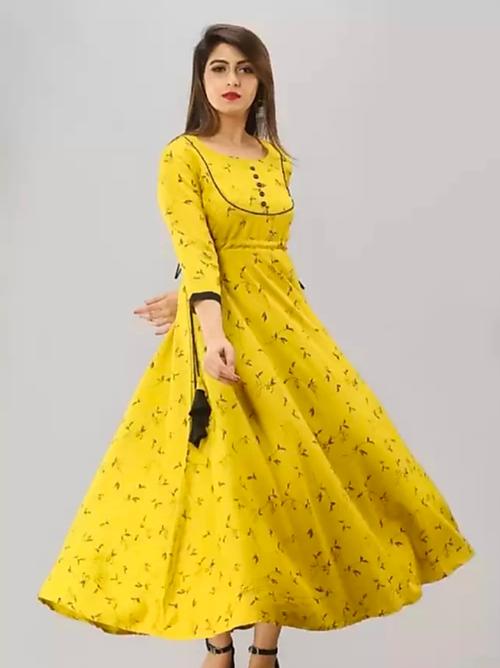 yellow pure cotton kurta - 17815061 - Very Small Image - 1