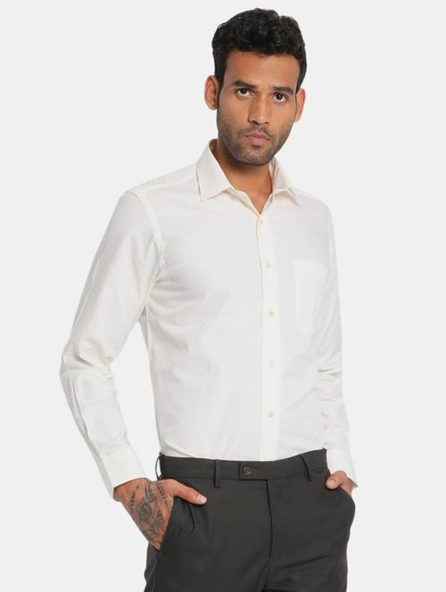 off white self design formal shirt - 17816223 - Very Small Image - 1