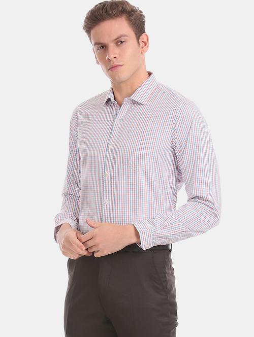 red checkered formal shirt - 17817282 - Very Small Image - 1
