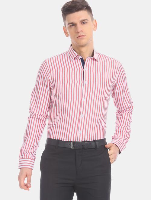 red striped formal shirt - 17817306 - Very Small Image - 1