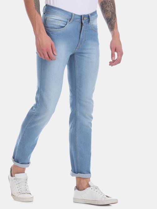 light blue washed denim jeans - 17817412 - Very Small Image - 1