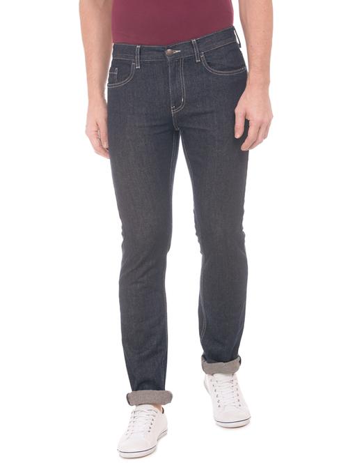 dark blue light washed denim jeans - 17817686 - Very Small Image - 1