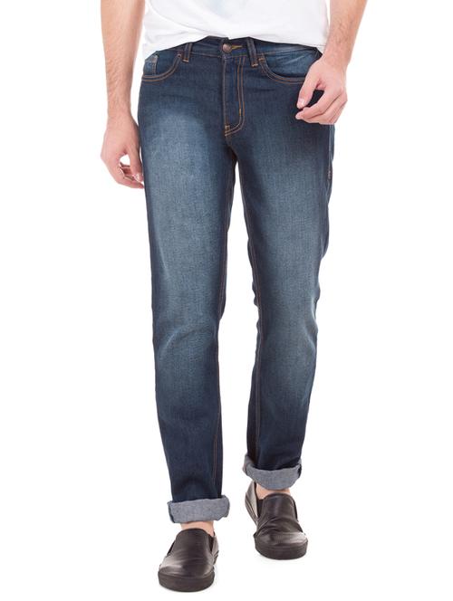 dark blue heavy washed denim jeans - 17817705 - Very Small Image - 1