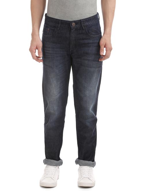 dark blue light washed denim jeans - 17817725 - Very Small Image - 1
