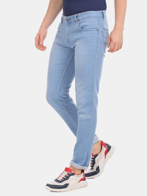 light blue light washed denim jeans - 17817758 - Very Small Image - 1