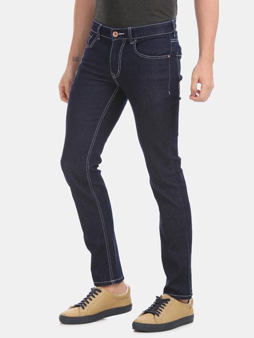 dark blue light washed denim jeans - 17817797 - Very Small Image - 1