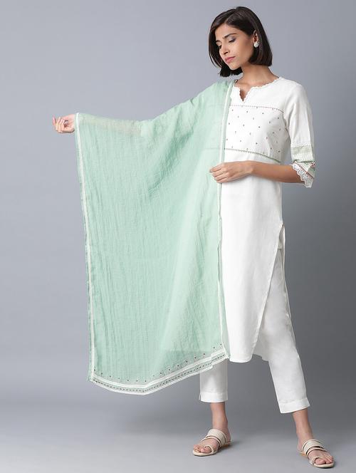 kota drape lace border dupatta - 17818299 - Very Small Image - 1