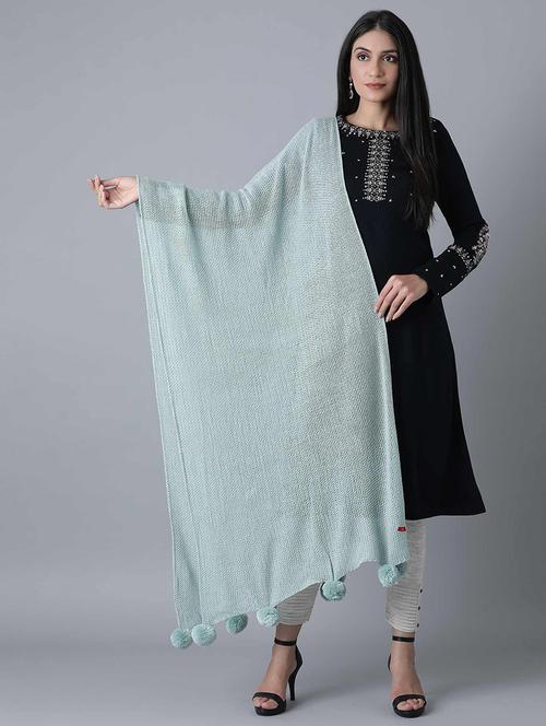 beige solid stole - 17818399 - Very Small Image - 1