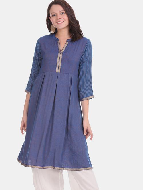 women's flared kurta - 17818782 - Very Small Image - 1