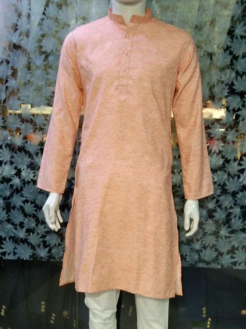 khadi self printed kurta set - 17818933 - Very Small Image - 1