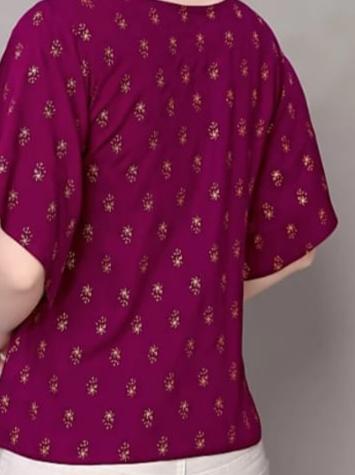 pink cottonlycra top - 17820294 - Very Small Image - 1