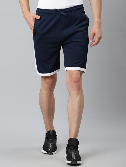 navy blue side taped shorts - 17820638 - Very Small Image - 1