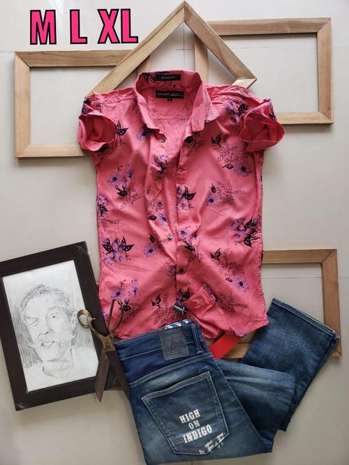 red cotton casual shirt - 17821496 - Very Small Image - 1