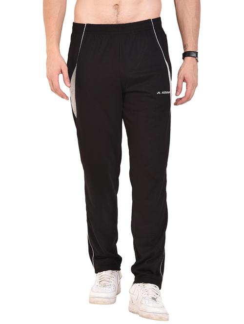 black side taped full length track pant - 17821638 - Very Small Image - 1