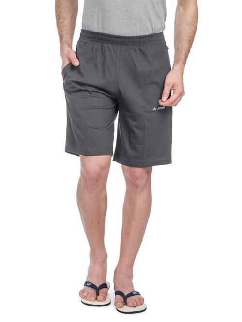 grey solid shorts - 17821698 - Very Small Image - 1
