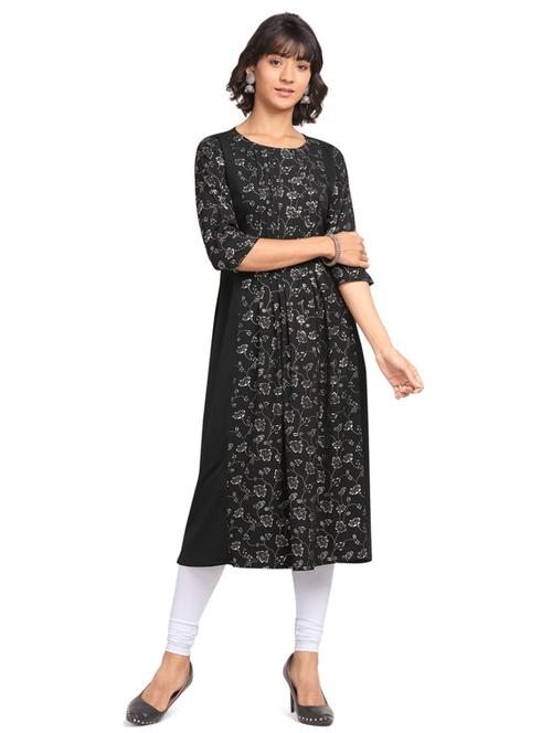 foil print a-line kurta - 17821840 - Very Small Image - 1