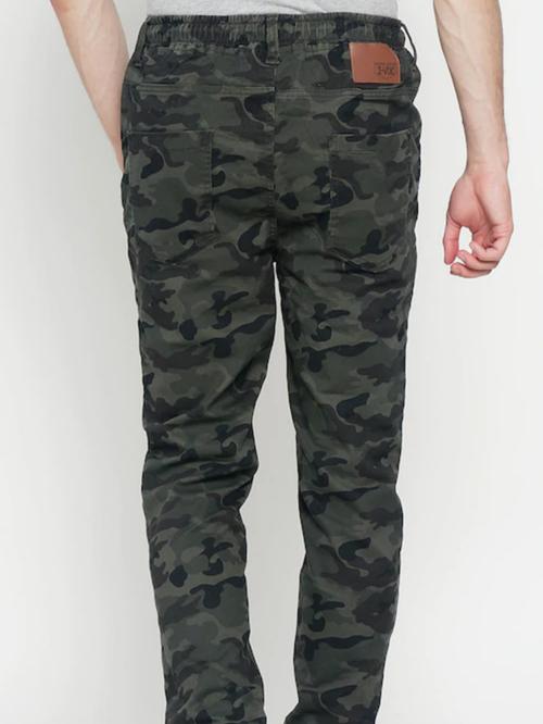 green linen casual trousers - 17822529 - Very Small Image - 1