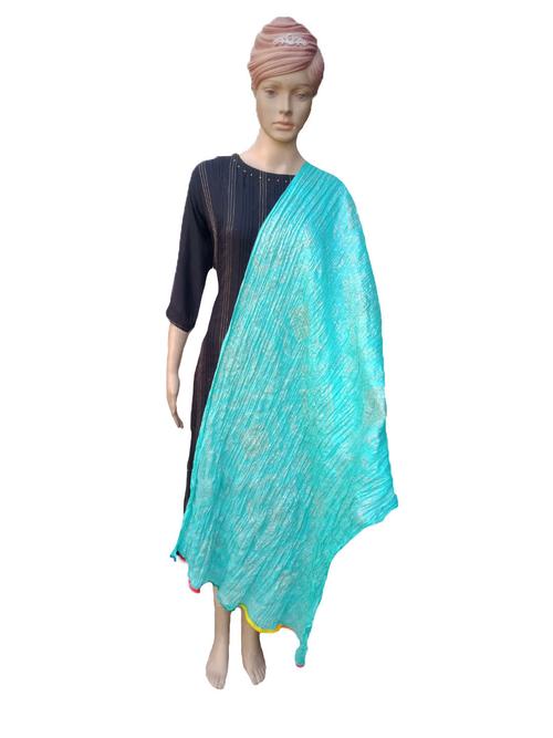 gold printed cotton dupatta - 17822560 - Very Small Image - 1