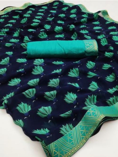 green cotton saree - 17822737 - Very Small Image - 1