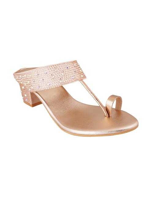 gold synthetic one toe sandals - 17822760 - Very Small Image - 1