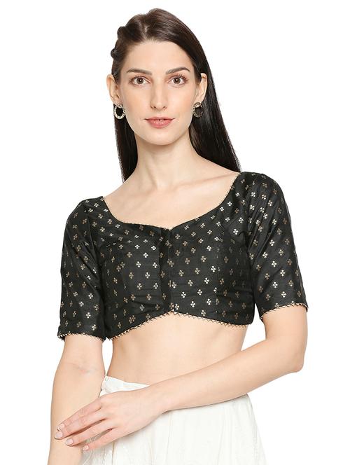 foil print gota work blouse - 17822944 - Very Small Image - 1