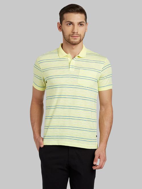 yellow striped polo t-shirt - 17823069 - Very Small Image - 1