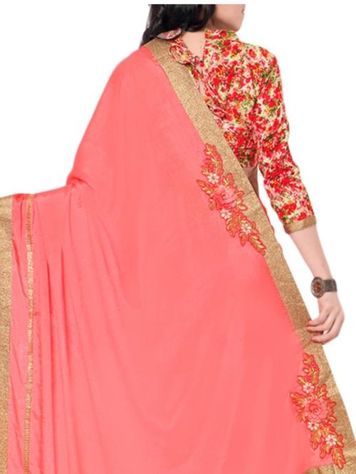 pink liva saree - 17823817 - Very Small Image - 1