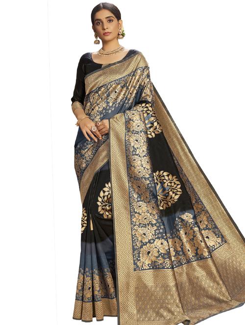 self design woven saree - 17824144 - Very Small Image - 1